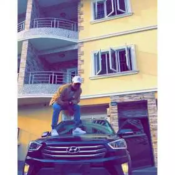 Reekado Banks Shows Off His Next Rated Jeep